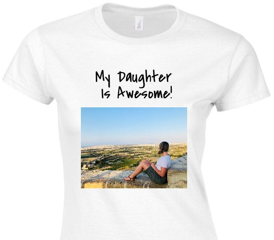 Custom Womens Soft Style 100% Cotton White T-Shirt