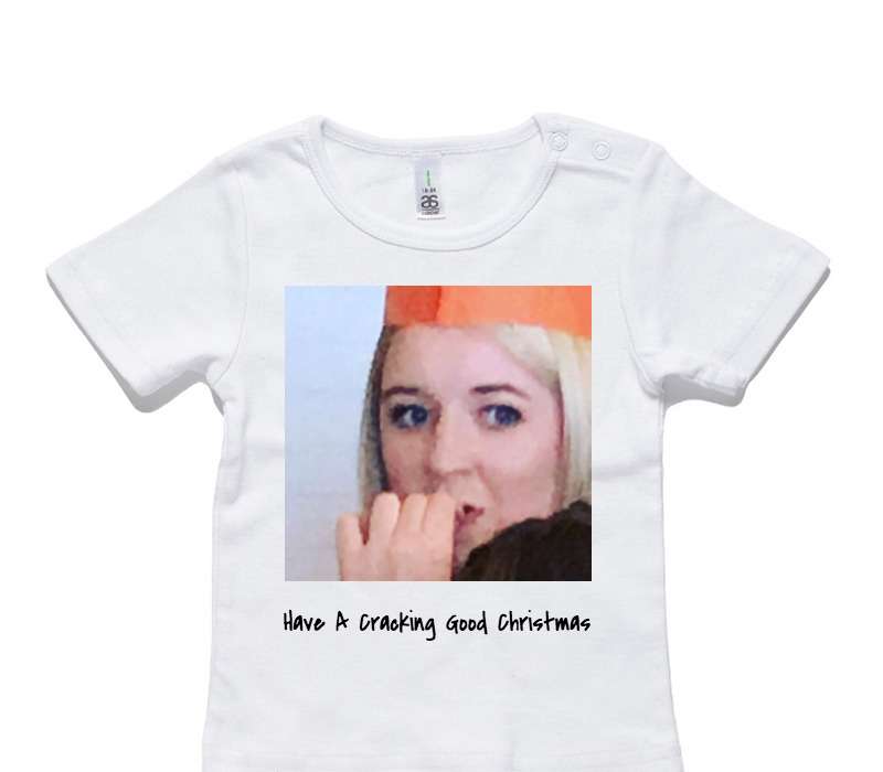 Custom AS Colour White Baby T-Shirt