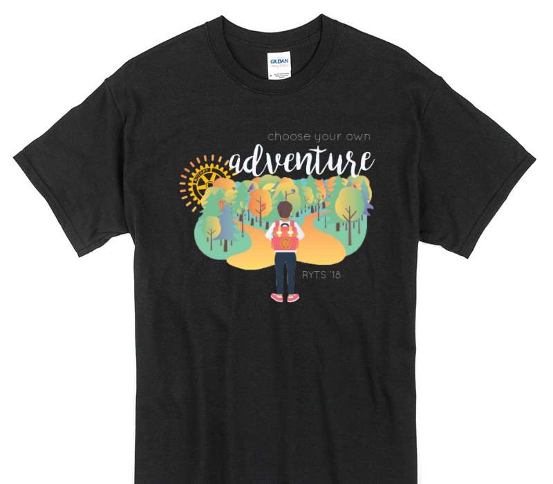 Custom Gildan 100% Cotton Black T-Shirt