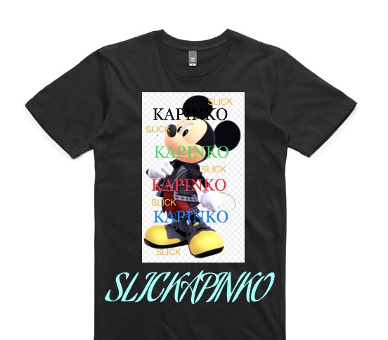 Custom AS Colour 100% Cotton Black T-Shirt