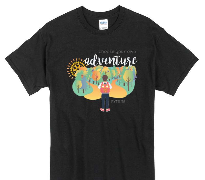 Custom Gildan 100% Cotton Black T-Shirt