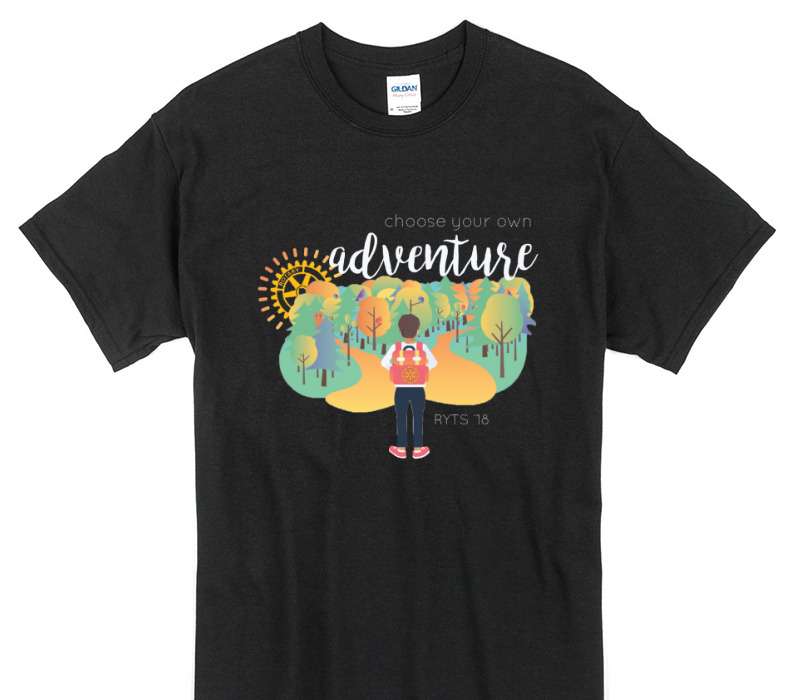 Custom Gildan 100% Cotton Black T-Shirt