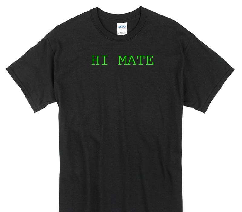 Custom Gildan 100% Cotton Black T-Shirt