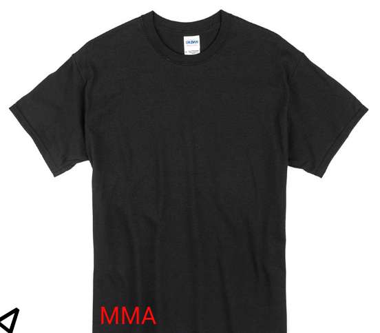 Custom Gildan 100% Cotton Black T-Shirt