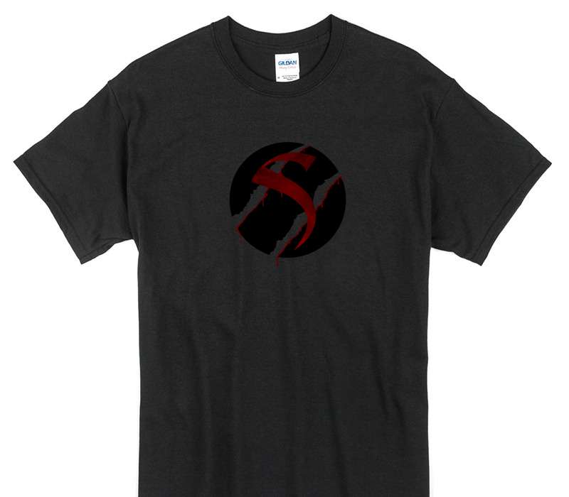 Custom Gildan 100% Cotton Black T-Shirt