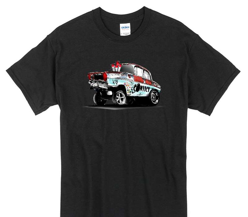 Custom Gildan 100% Cotton Black T-Shirt