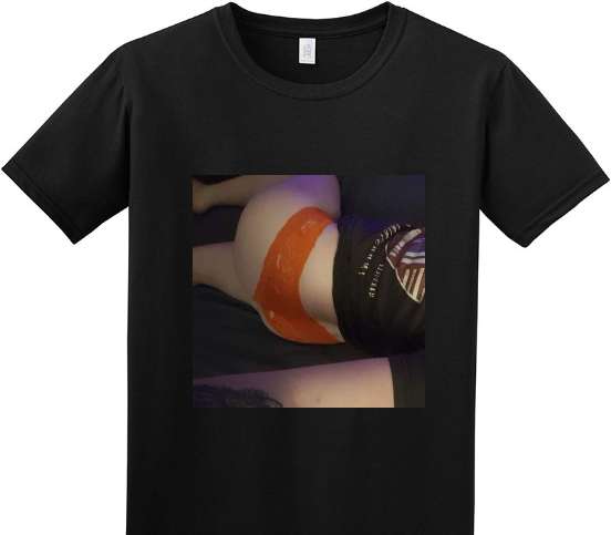 Custom Adult Soft Style 100% Cotton Black T-Shirt