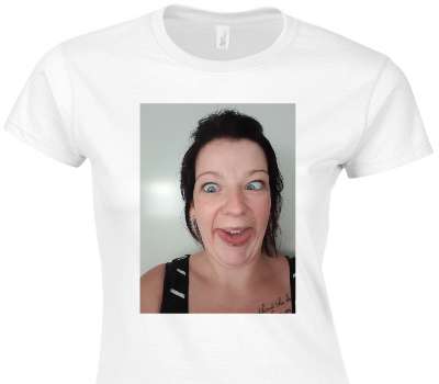Custom Womens Soft Style 100% Cotton White T-Shirt