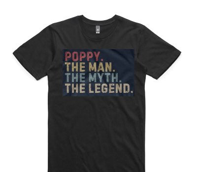 Custom AS Colour 100% Cotton Black T-Shirt