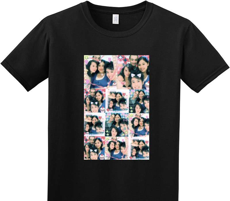 Custom Adult Soft Style 100% Cotton Black T-Shirt