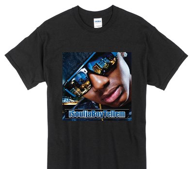 Custom Gildan 100% Cotton Black T-Shirt