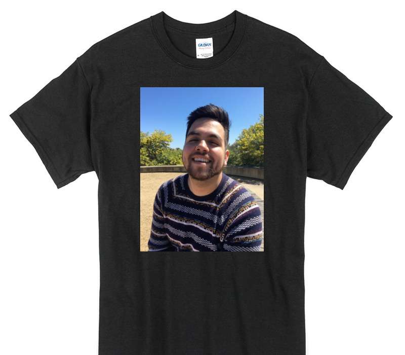 Custom Gildan 100% Cotton Black T-Shirt