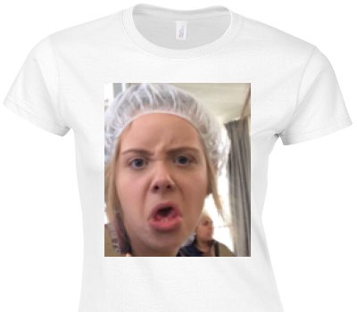 Custom Womens Soft Style 100% Cotton White T-Shirt