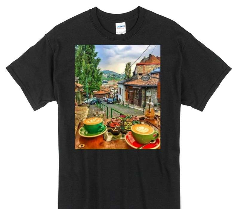 Custom Gildan 100% Cotton Black T-Shirt