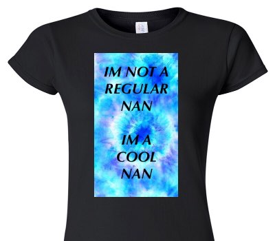Custom Womens Soft Style 100% Cotton Black T-Shirt