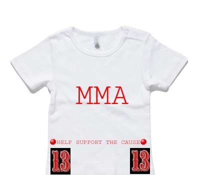 Custom AS Colour White Baby T-Shirt