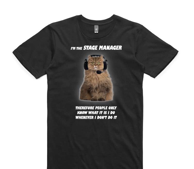 Custom AS Colour 100% Cotton Black T-Shirt