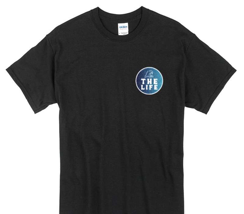 Custom Gildan 100% Cotton Black T-Shirt