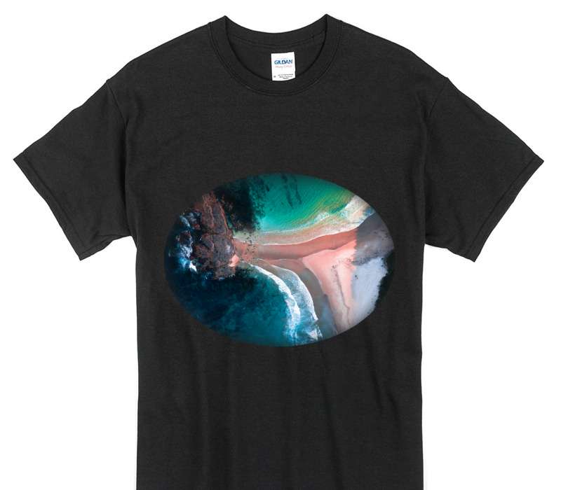 Custom Gildan 100% Cotton Black T-Shirt