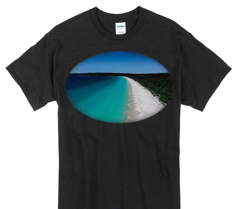 Custom Gildan 100% Cotton Black T-Shirt