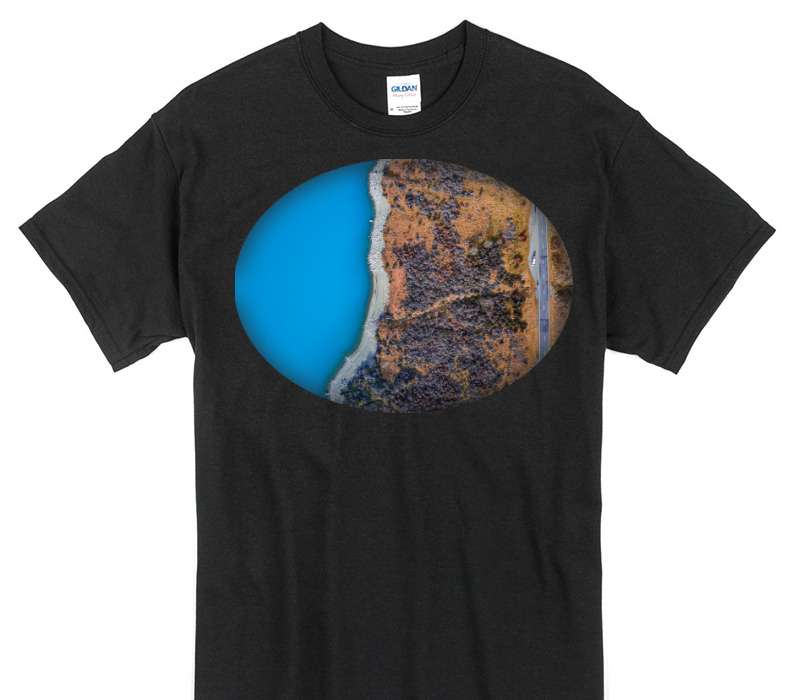Custom Gildan 100% Cotton Black T-Shirt