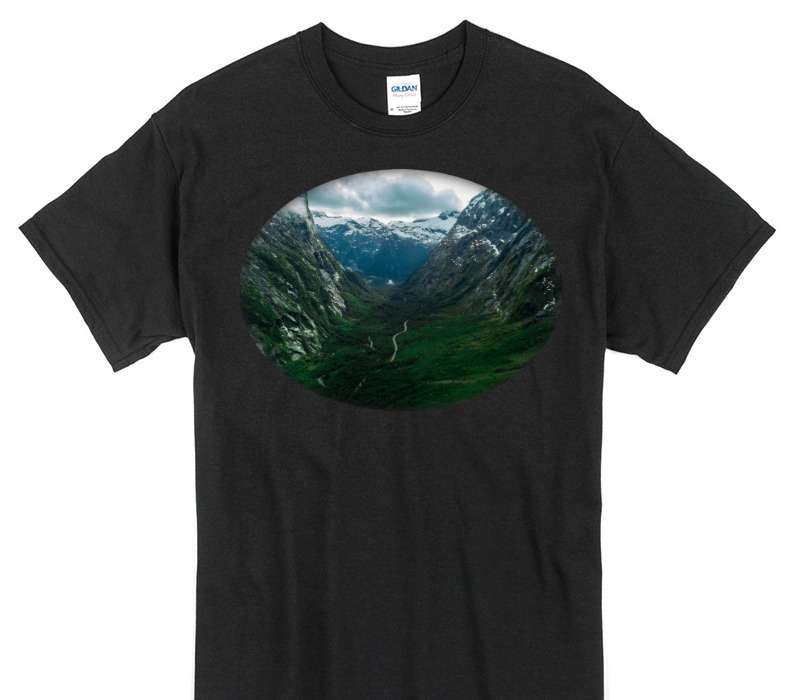Custom Gildan 100% Cotton Black T-Shirt