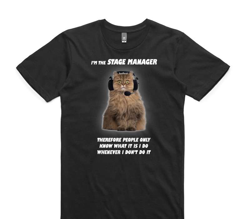 Custom AS Colour 100% Cotton Black T-Shirt