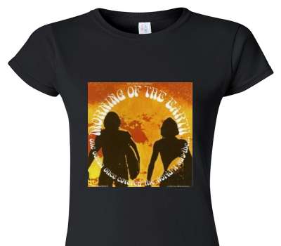 Custom Womens Soft Style 100% Cotton Black T-Shirt