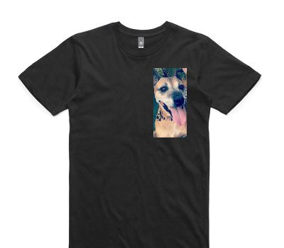 Custom AS Colour 100% Cotton Black T-Shirt