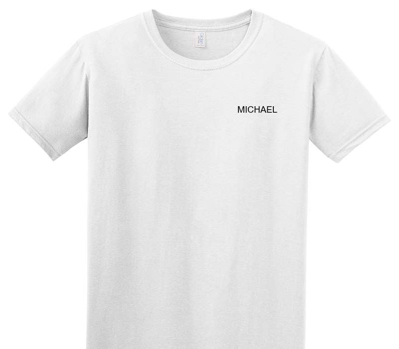 Custom Adult Soft Style 100% Cotton White T-Shirt