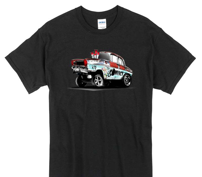 Custom Gildan 100% Cotton Black T-Shirt