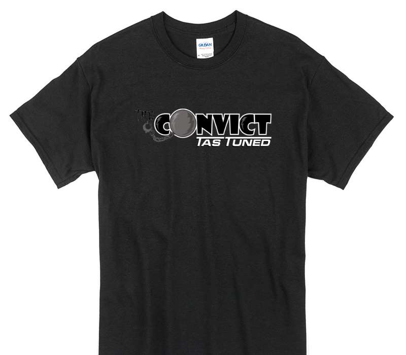 Custom Gildan 100% Cotton Black T-Shirt