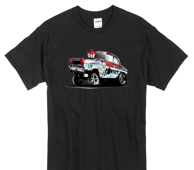 Custom Gildan 100% Cotton Black T-Shirt