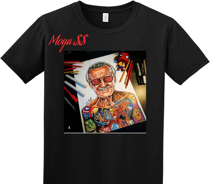 Custom Adult Soft Style 100% Cotton Black T-Shirt