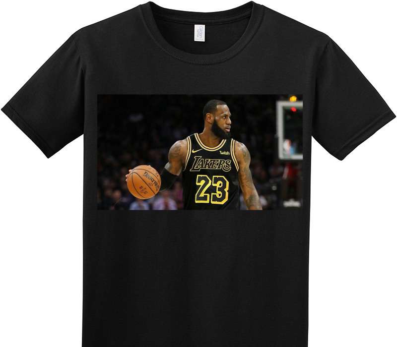 Custom Adult Soft Style 100% Cotton Black T-Shirt