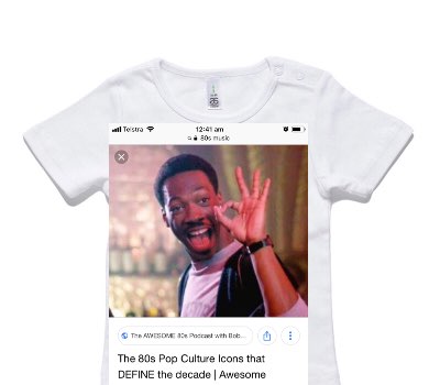 Custom AS Colour White Baby T-Shirt