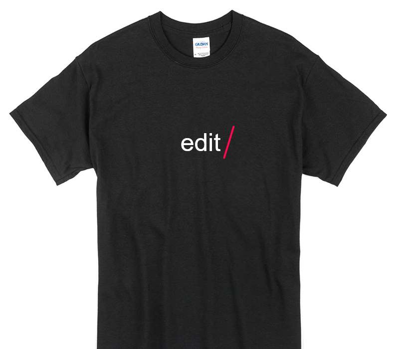 Custom Gildan 100% Cotton Black T-Shirt