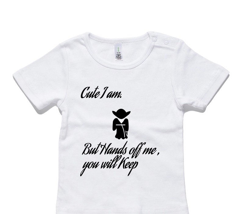 Custom AS Colour White Baby T-Shirt