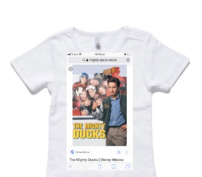 Custom AS Colour White Baby T-Shirt