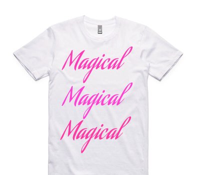 Custom AS Colour 100% Cotton White T-Shirt