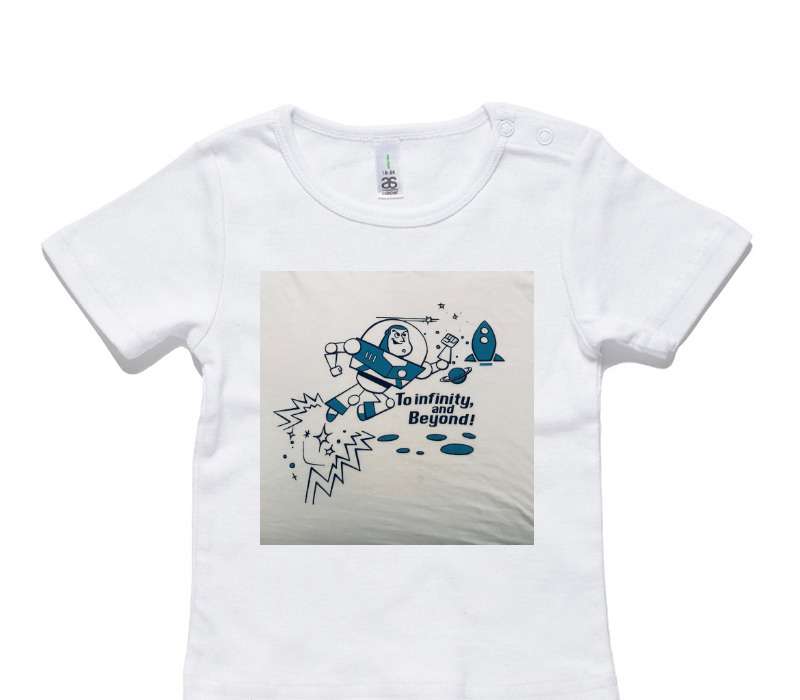 Custom AS Colour White Baby T-Shirt
