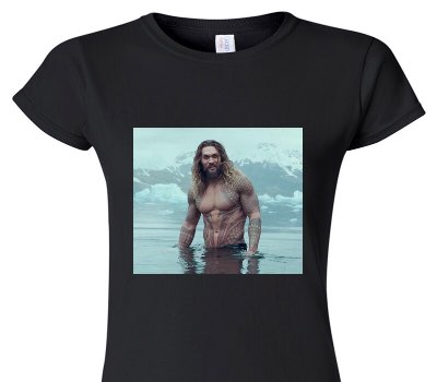 Custom Womens Soft Style 100% Cotton Black T-Shirt
