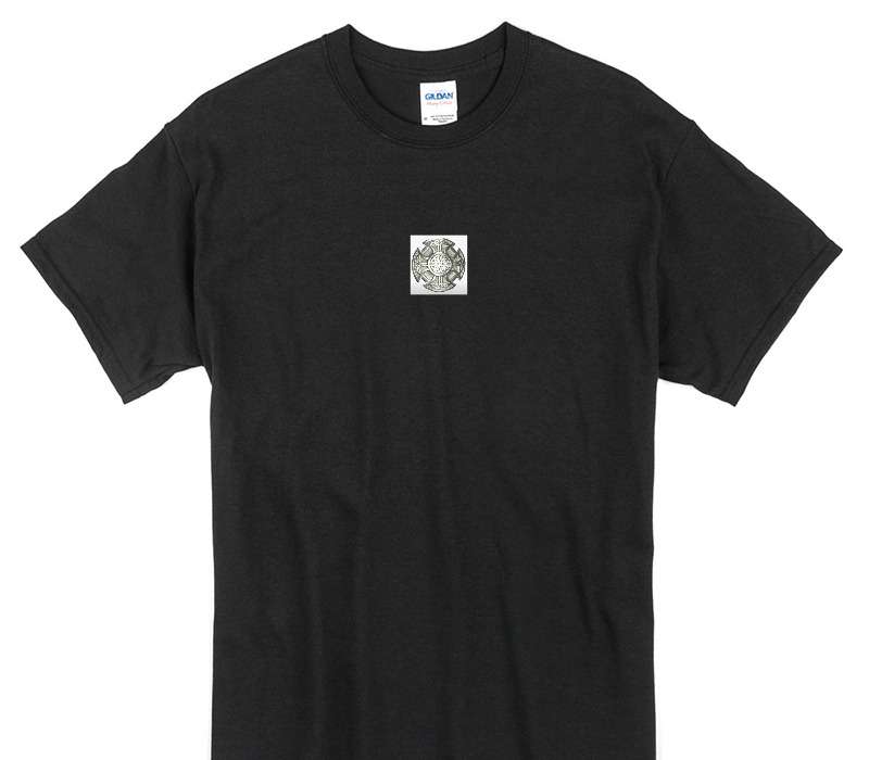 Custom Gildan 100% Cotton Black T-Shirt