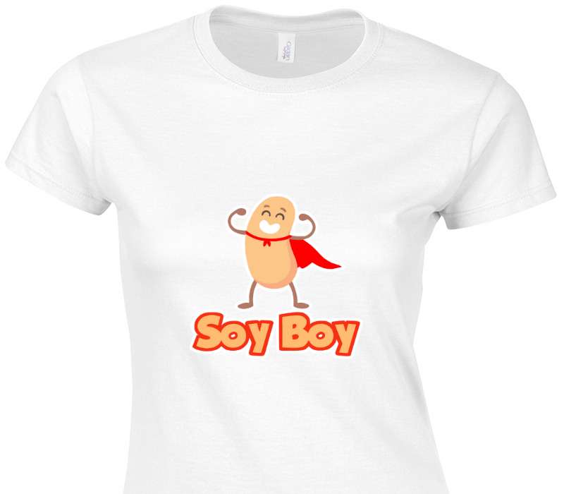 Custom Womens Soft Style 100% Cotton White T-Shirt