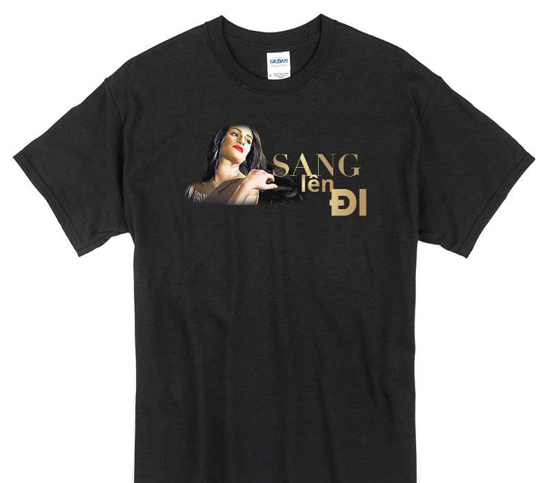 Custom Gildan 100% Cotton Black T-Shirt