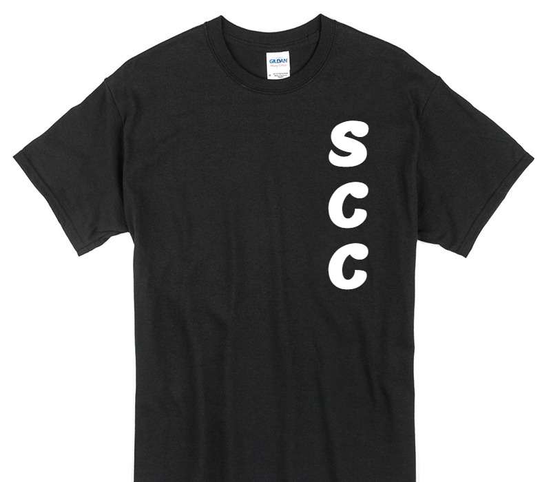 Custom Gildan 100% Cotton Black T-Shirt