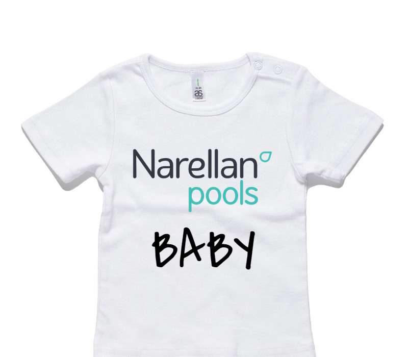 Custom AS Colour White Baby T-Shirt