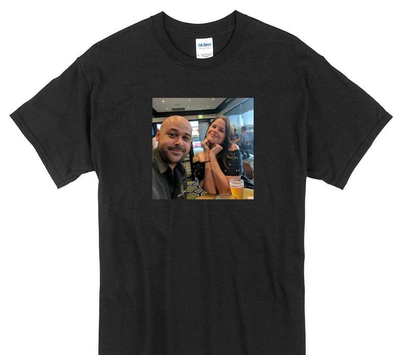 Custom Gildan 100% Cotton Black T-Shirt