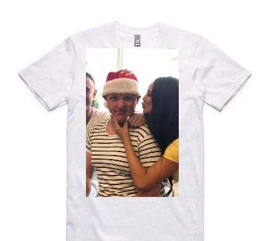 Custom AS Colour 100% Cotton White T-Shirt