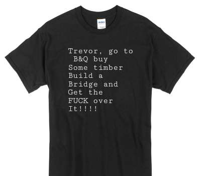 Custom Gildan 100% Cotton Black T-Shirt